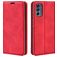 Mobigear Retro Slim Housse Motorola Moto G62 Etui Porte-Monnaie - Rouge