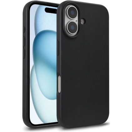 Mobigear Bio Coque iPhone 18 Coque arrière en Eco-Friendly - Noir