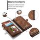 Caseme 008 Housse iPhone 6s Etui avec Coque Détachable Porte-Monnaie - Marron