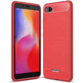 Mobigear Brushed Slim Coque Xiaomi Redmi 6A Coque arrière en TPU Souple - Rouge Mobigear Brushed Slim Coque Xiaomi Redmi 6A Coque arrière en TPU Souple - Rouge