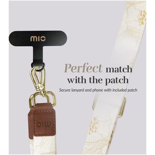 MIO Lanyard - Cordon de téléphone universel ajustable - White Roses