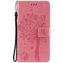 Mobigear Tree Housse Samsung Galaxy S21 Etui Porte-Monnaie - Magenta
