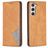 Mobigear Rhombus Slim Housse Samsung Galaxy S24 Etui - Cognac