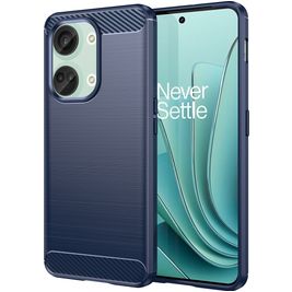 Mobigear Brushed Coque OnePlus Nord 3 Coque arrière en TPU Souple - Bleu
