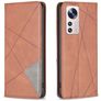 Mobigear Rhombus slim Housse Xiaomi 12 Lite Etui - Marron
