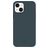 Valenta Snap Luxe Coque iPhone 13 Coque arrière en Cuir Véritable - Bleu