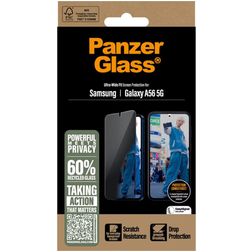 PanzerGlass Ultra-Wide Fit Samsung Galaxy A56 Verre trempé Protection d'écran Anti-espion - Compatible coque - Noir