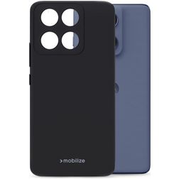 Mobilize Rubber Gelly Coque Motorola Edge 60 Fusion Coque arrière en TPU Souple - Noir