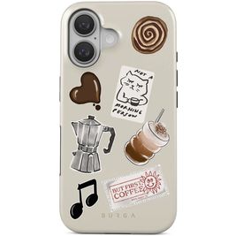 Burga Tough Coque iPhone 16 MagSafe Coque arrière Rigide Anti-Chocs - Oat Milk Please