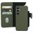 Mobiparts Samsung Galaxy S24 MagSafe Coque Cuir véritable Étui 2en1 avec coque amovible Portefeuille - Vert