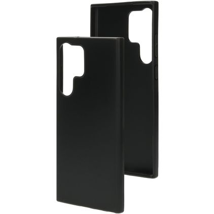 Mobiparts Classic Coque Samsung Galaxy S23 Ultra Coque arrière en TPU Souple - Matt Black