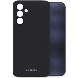 Mobilize Rubber Gelly Coque OPPO A40 Coque arrière en TPU Souple - Noir