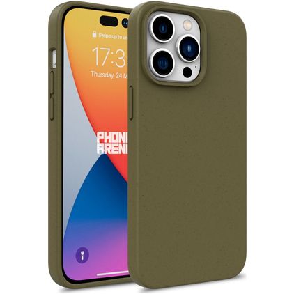 Mobigear Bio Coque iPhone 16 Pro Coque arrière en Eco-Friendly - Vert