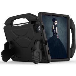 Mobigear Thumbs Up Coque iPad Air 5 (2022) Coque de tablette pour enfants avec Poignée Enfants en EVA - Noir