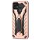 Mobigear Armor Stand Coque Realme C21Y Coque arrière Rigide Anti-Chocs avec Support Amovible - Rose doré