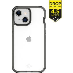 ITSkins SupremeClear Coque iPhone 13 Coque arrière Rigide Anti-Chocs - Transparent / Noir