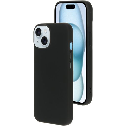 Mobiparts Coque iPhone 15 Coque arrière en Silicone - Noir
