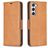 Mobigear Excellent Housse Samsung Galaxy S25 Etui Porte-Monnaie - Cognac