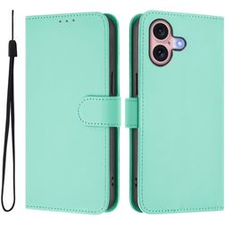 Mobigear Urban Wallet Housse iPhone 16 Etui Porte-Monnaie - Vert
