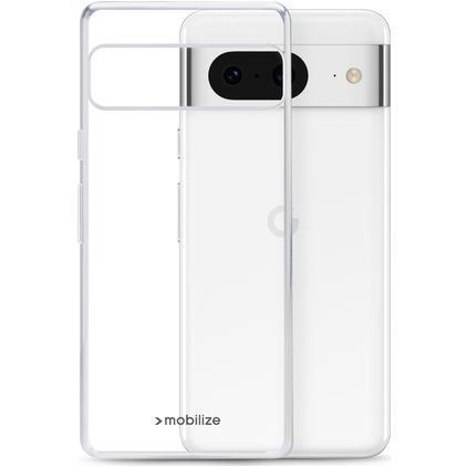 Mobilize Gelly Coque Transparente Google Pixel 8 Coque arrière en TPU Souple - Transparent