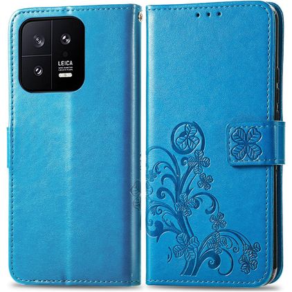Mobigear Clover Housse Xiaomi 13 Etui Porte-Monnaie - Bleu
