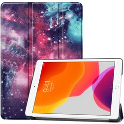 Mobigear Tri-Fold Coque iPad 7 (2019) Etui - Galaxie