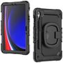 Mobilize Rotating Defender Coque Samsung Galaxy Tab S9 Coque arrière en Plastique rigide,Silicone + Bandoulière + Support Amovible - Noir