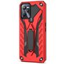 Mobigear Armor Stand Coque Realme C35 Coque arrière Rigide Anti-Chocs avec Support Amovible - Rouge