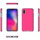 Mobigear Antislip Coque iPhone XS Max Coque arrière Rigide Anti-Chocs - Magenta