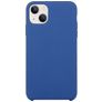 Mobigear Rubber Touch Coque iPhone 15 Coque arrière en Silicone - Dark Blue