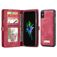 Caseme 008 Housse iPhone X Etui avec Coque Détachable Porte-Monnaie - Rouge