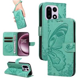 Mobigear Butterfly Housse OnePlus 15 Etui Porte-Monnaie - Vert