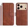 Mobigear S Line Housse iPhone 17 Pro Max Etui Porte-Monnaie - Marron