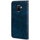 Mobigear Wallet Housse Samsung Galaxy A8 (2018) Etui Porte-Monnaie - Bleu