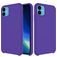 Mobigear Rubber Touch Coque iPhone 11 Coque arrière en Silicone - Violet