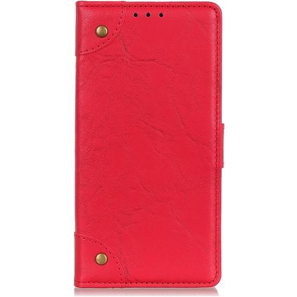 Mobigear Ranch Housse LG K50s Etui Porte-Monnaie - Rouge