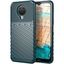 Mobigear Groove Coque Nokia G10 Coque arrière en TPU Souple - Vert