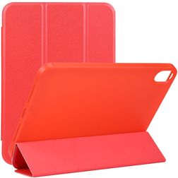 Mobigear Tri-Fold Gel Coque iPad Mini 6 (2021) Etui en TPU,Similicuir - Rouge