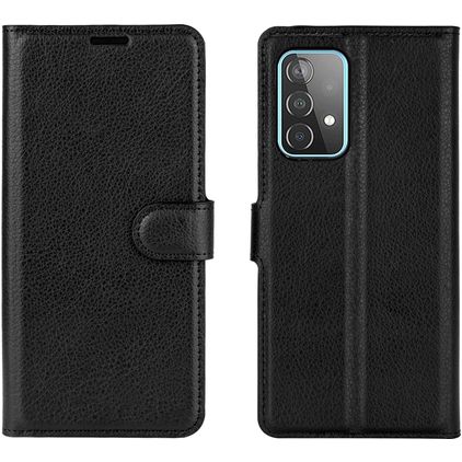 Mobigear Classic Housse Samsung Galaxy A52 Etui Porte-Monnaie - Noir