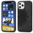 Mobigear Mandala iPhone 12 Pro Max Plastique rigide Coque arrière - Noir