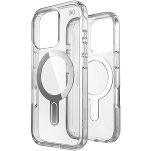Speck Presidio Perfect Clear Coque Transparente iPhone 16 Pro MagSafe Coque arrière Rigide Anti-Chocs - Transparent