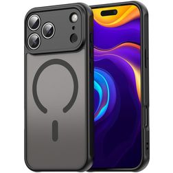 Mobigear Shockproof Coque iPhone 18 Pro Max MagSafe Coque arrière Rigide - Noir