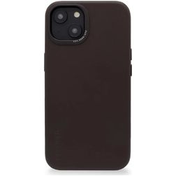 Decoded Coque iPhone 14 Plus MagSafe Coque arrière en Cuir Véritable Anti-Chocs - Chocolate Brown