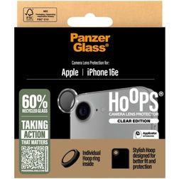 PanzerGlass Hoops iPhone 16e Verre trempé Protection Objectif Caméra - Compatible Coque