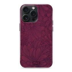 MIO iPhone 15 Pro MagSafe Plastique rigide Coque arrière - Berry Blooms