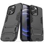 Mobigear Armor Stand Coque iPhone 13 Pro Coque arrière Rigide Anti-Chocs avec Support Amovible - Noir