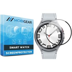 Mobigear Premium Samsung Galaxy Watch 6 Classic - 47 mm Protection d'écran Film - Compatible coque - Noir