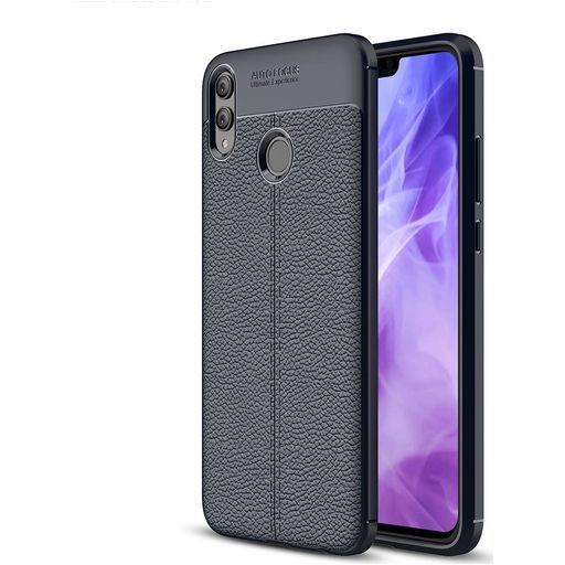 Mobigear Luxury Coque HONOR 8X Coque arrière en TPU Souple - Bleu Marin