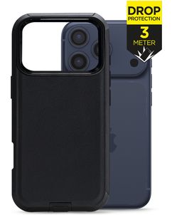 Mobilize Defender iPhone 17 Pro Max Plastique rigide Coque arrière Antichoc - Noir