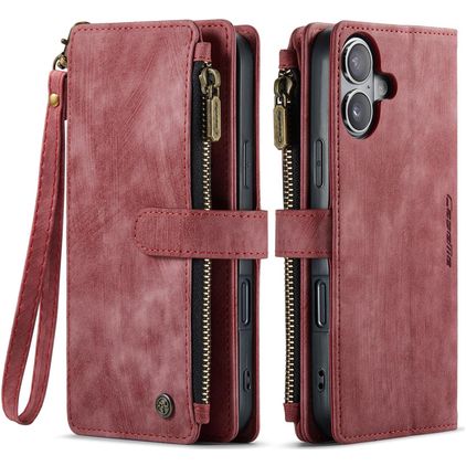 CaseMe C30 iPhone 17 Étui Portefeuille - Rouge